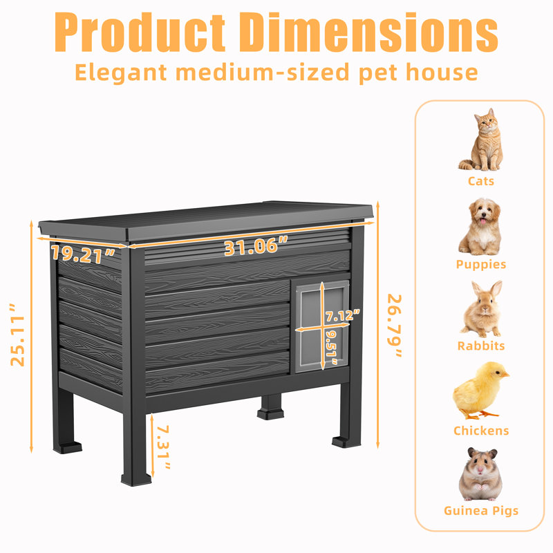 Abri pour chat 26,79 "en résine