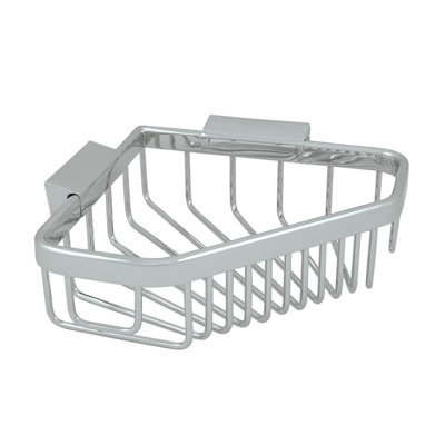 0713DFF175AF4D95AA22C681619D1BB7 Panier en métal 8-1 / 4 "x 6-7 / 8" Pentagon en nickel brossé