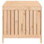 Rosalind Wheeler Damariyon 147cm W 429L Water Resistant Pine Solid Wood Deck Box in Brown