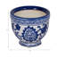Ceramic Chinoiserie Candle - 4" 6Oz, Blue/White