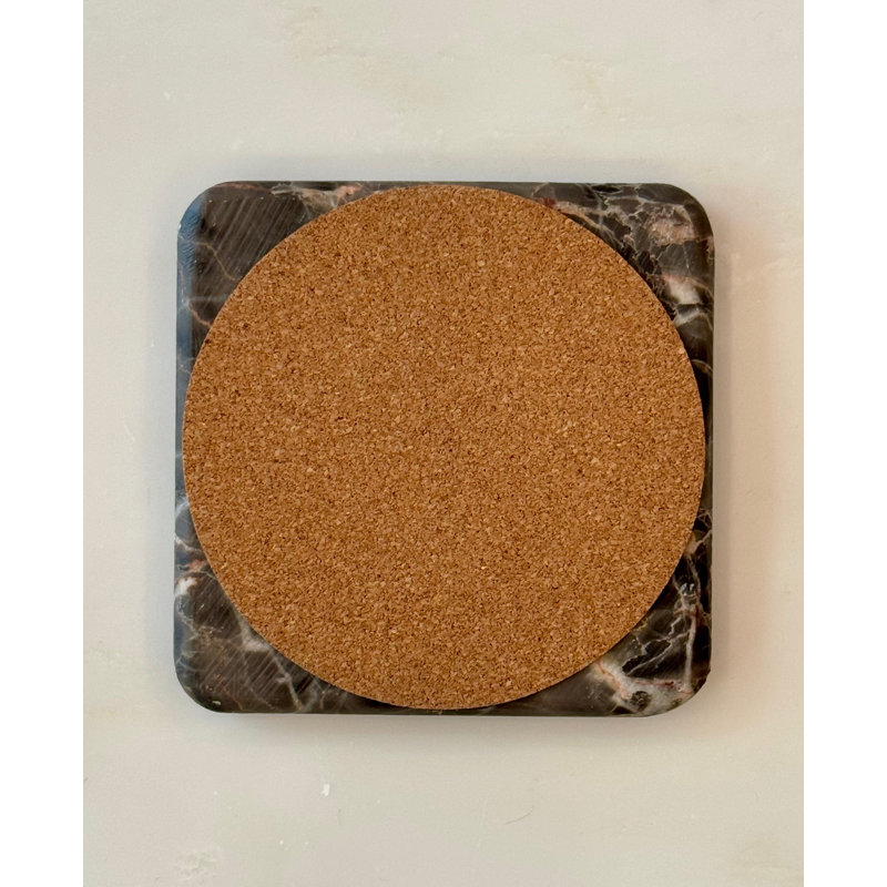 Sous-verres mystiques bruns (ensemble de 4)