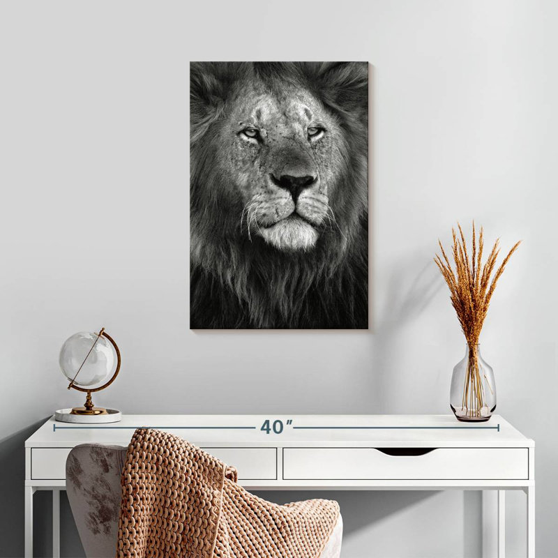 Fierté du lion, H 24 po x l 16 po