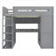 Lit mezzanine pour adolescent avec bureau, garde-robe, 4 tiroirs et 4 tablettes-1525230785-1525230784