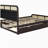 Bunk Bed with Storage Shelves in Twin Size