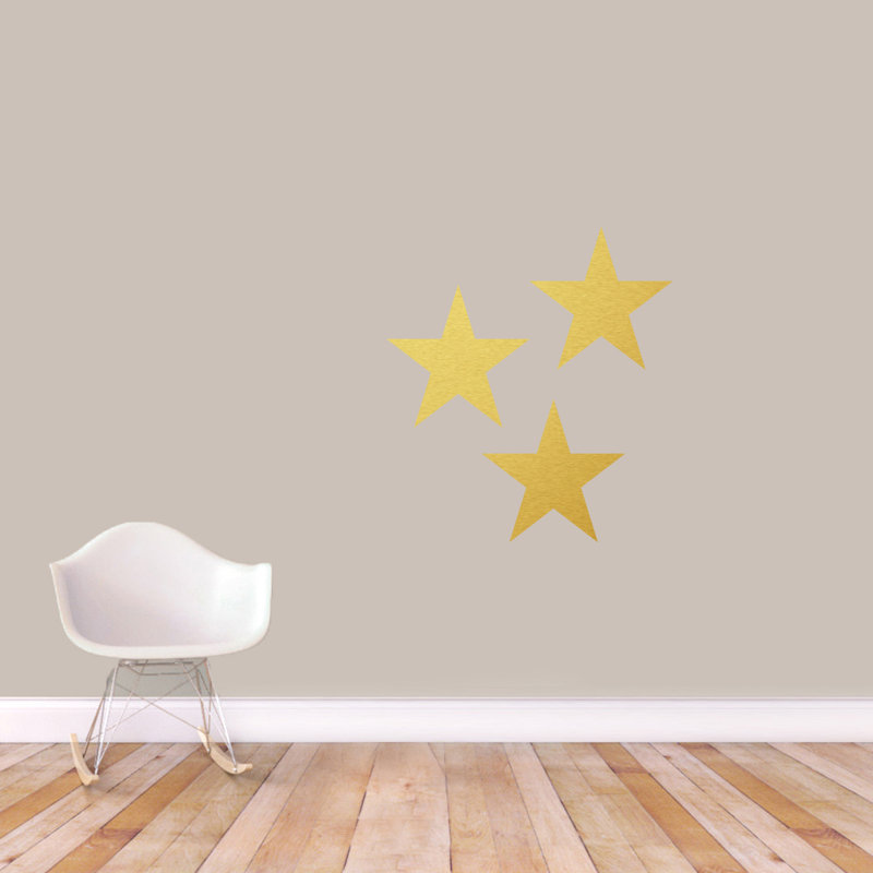 Adhésif décoratif étoiles, Or