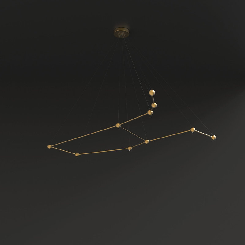 10 - Light Unique Geometric Chandelier