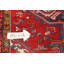 Tapis traditionnel géométrique en laine rouge 7 x 9