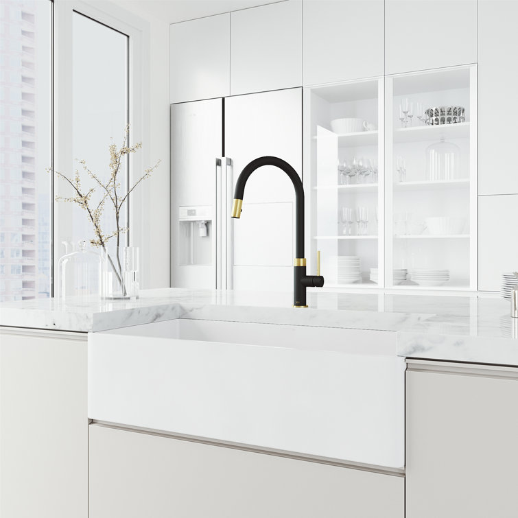 Bristol 19" H 1-handle Pull-Down 2-Function Sprayer Kitchen Faucet