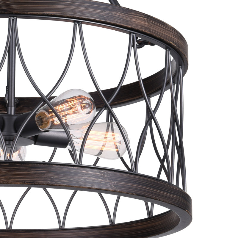 Nikal 5 - Light Dimmable Drum Chandelier