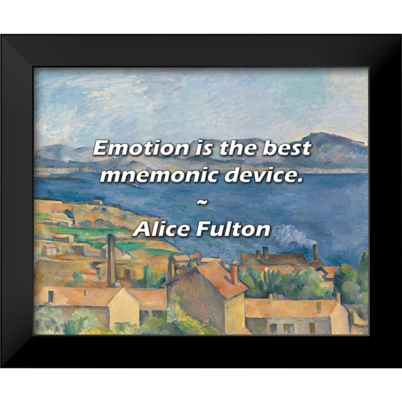 Alice Fulton, citation: «Emotion» est le meilleur moyen de les utiliser.