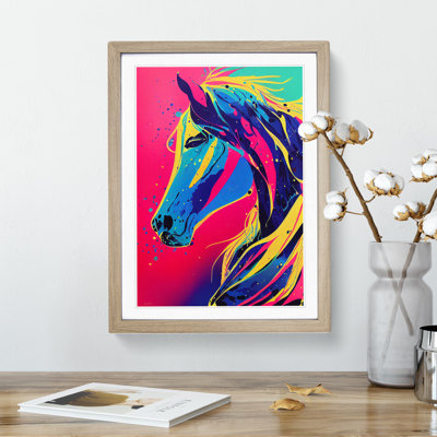 Horse Splash No.2 Abstract - Single Picture Frame Print