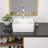 Beslend 15'' Ceramic Square Bathroom Sink