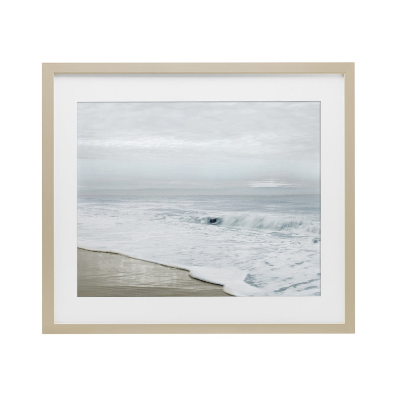 «Morning Bliss Beach Scene», reproduction encadrée sous verre, conception de Natalie Carpentieri, H 13 po x l 16 po