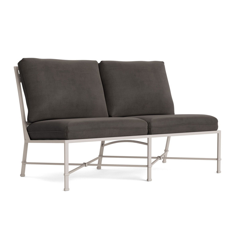 Venetian Outdoor 2 - Seat Loveseat, Fusion Charcoal, Dove