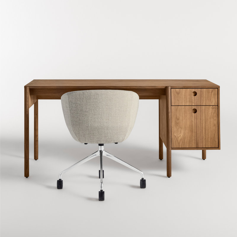 Cursive Executive Desk, Walnut
