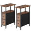 40cm W Metal Bedside Table