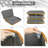 Laundry Hamper with Lid-Large Laundry Basket with Bamboo Handles, Grey Hampers for Laundry, Dirty Clothes Hamper