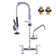 Commercial Kitchen Faucet with Pre-Rinse Sprayer 26 Inch