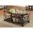 2-Shelf Glass Top Coffee Table