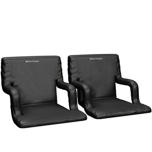 Arlmont & Co. Whittenburg Stadium Seats for Bleachers, Folding Portable Bleacher  Seat with Back Support, 6 Reclining Positions