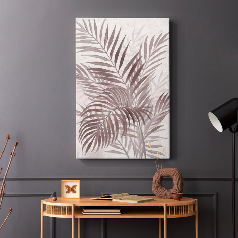 Inversed Island Palms II -Galery Enveloppé Cavas, H 60 po x l 40 po