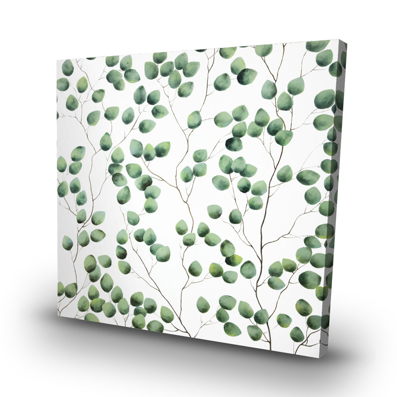 Climbing leaves - 32"x32" art on canvas
