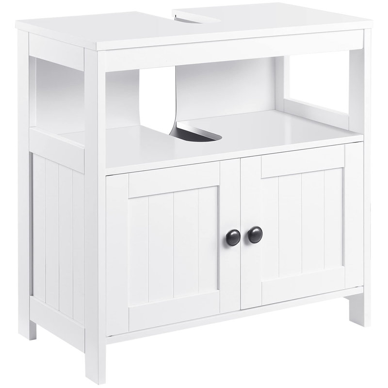 Kollier 60cm Bathroom Vanity Base Only in White, White