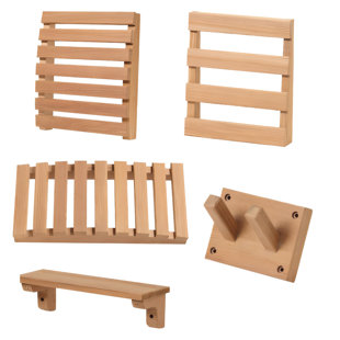 Ensemble d'accessoires pour sauna en cèdre Hongyuan