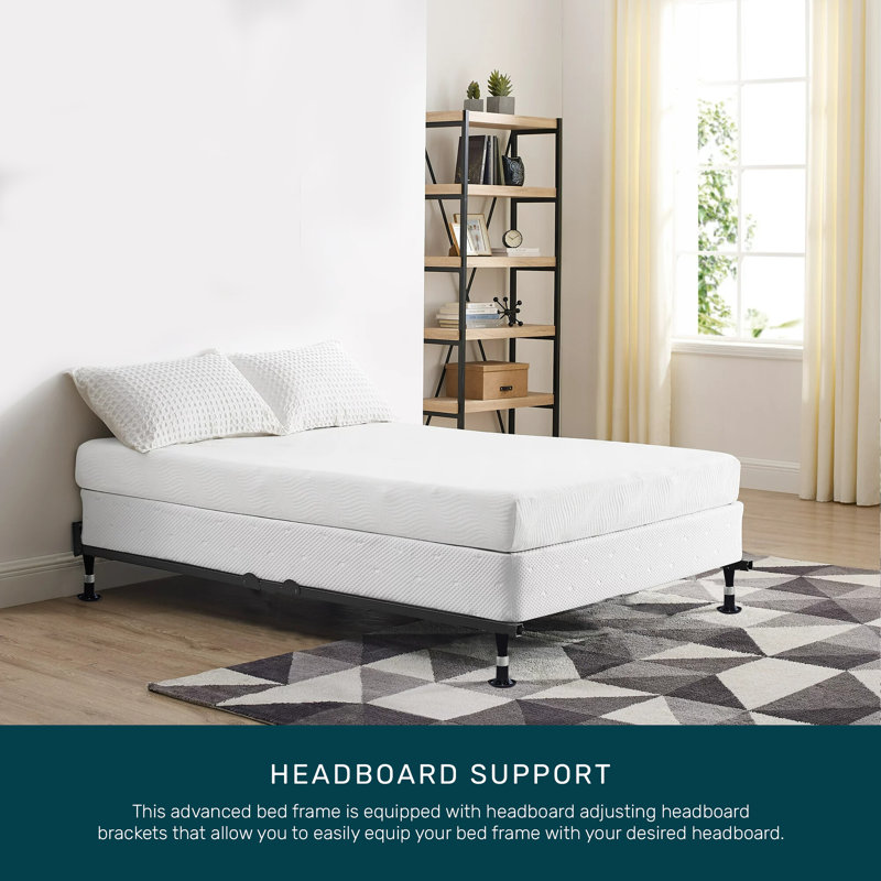 Pomona Advanced Bed Frame with Steel Rivets, Twin