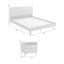 Ensemble de chambre avec lit plateforme 3 pièces Greylynn-529591218-529591219