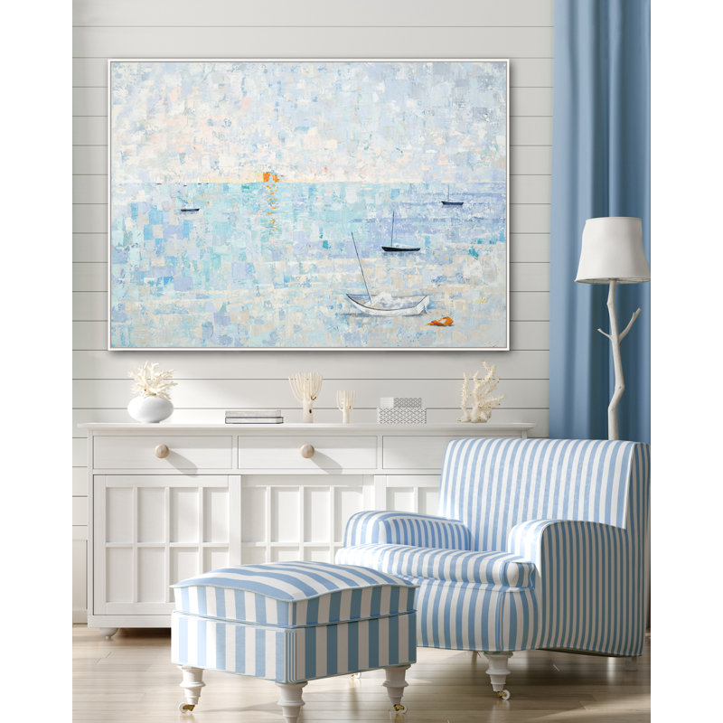 Pastel Harbor Print by Lisa Cuscuna