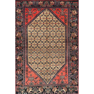 Tapis traditionnel rouge / beige Lipps