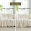 Jeté réversible en tricot de chenille tissé gaufré doux pour canapé, lit et salon-110977068-110976843