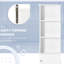 Tall Bathroom Storage - 3 Shelf Keep Supplies Handy Unit Improve Clutter