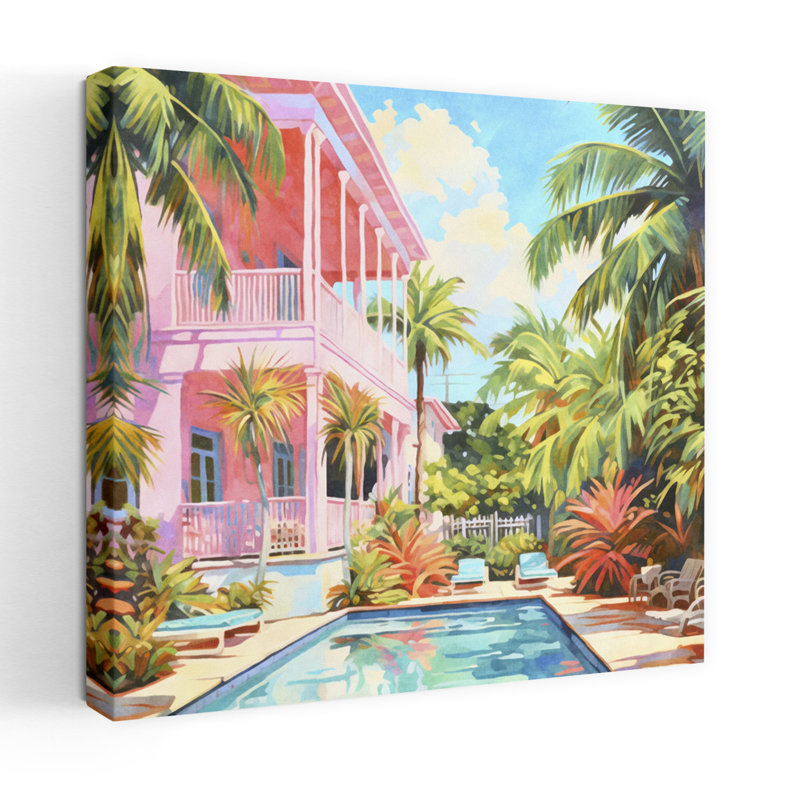 Tropical Retreat I Coastal; Art tropical, H 36 po x l 36 po