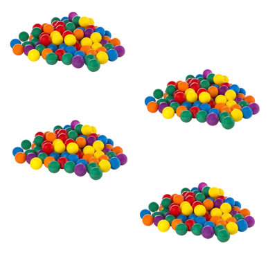 Petit ensemble de balles amusantes en plastique multicolores pour maisons de rebond Intex