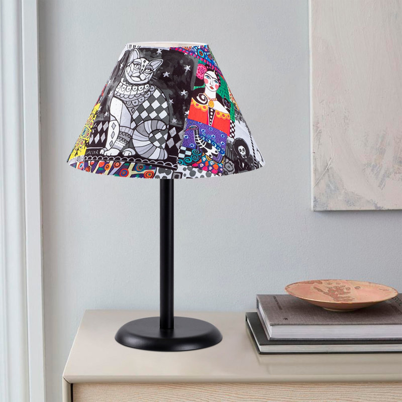 Lampe de table noire 18,11 po Hilary