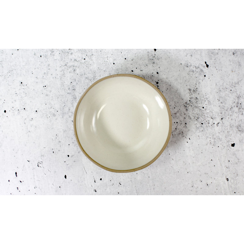 Marl 2 Piece Melamine Pasta Bowl Set, Cream