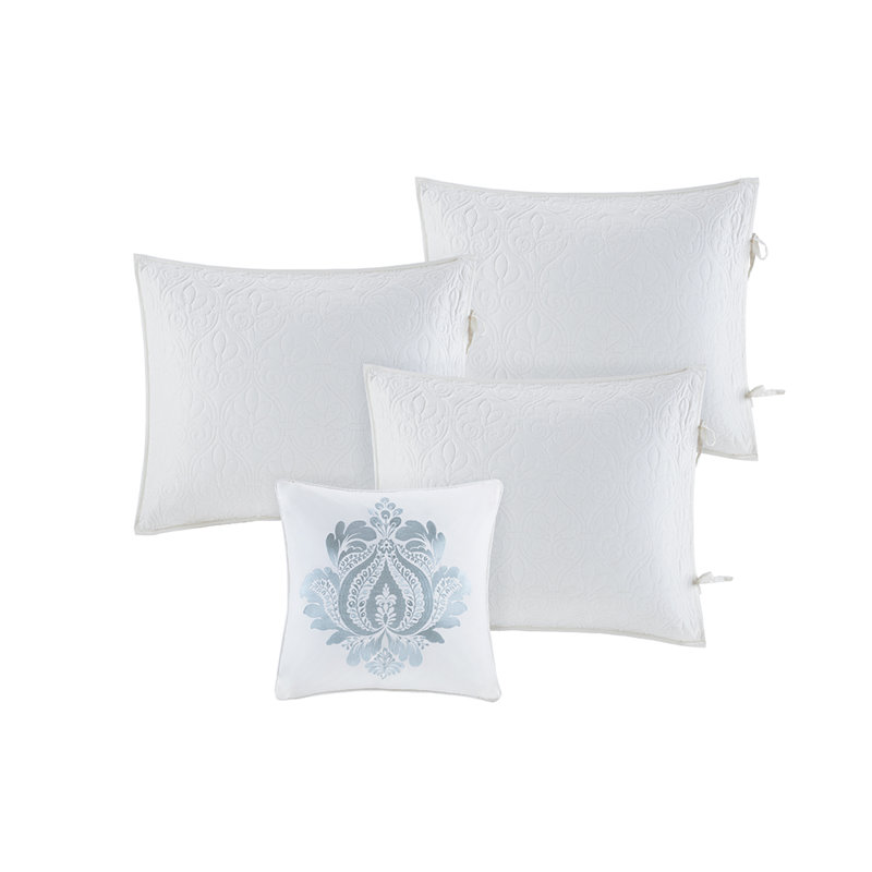 White Twin 6-Piece Reversible Daybed Cover Set