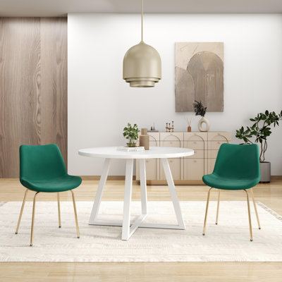 Ensemble de salle à manger 5 pièces avec table à tréteaux et 4 chaises d'appoint