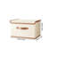 Paquet de 4 paniers de rangement avec couvercles, boîte de rangement pliable, boîte de rangement en tissu avec poignées, boîtes de rangement décoratives-938631690