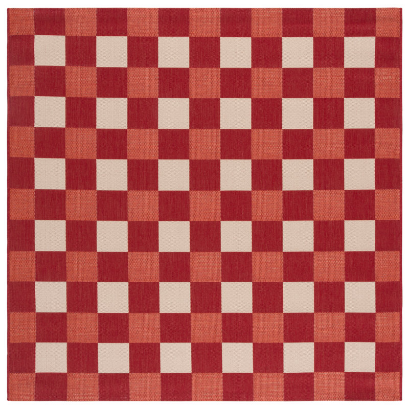 Tapis intérieur / extérieur Courtyard 6443, Carré 6 pi 7 po