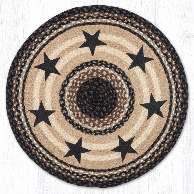  RP-313 Black Stars Round Patch 27"x27"