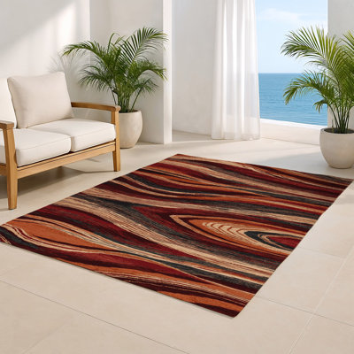 Tapis d'intérieur et d'extérieur brun Nature