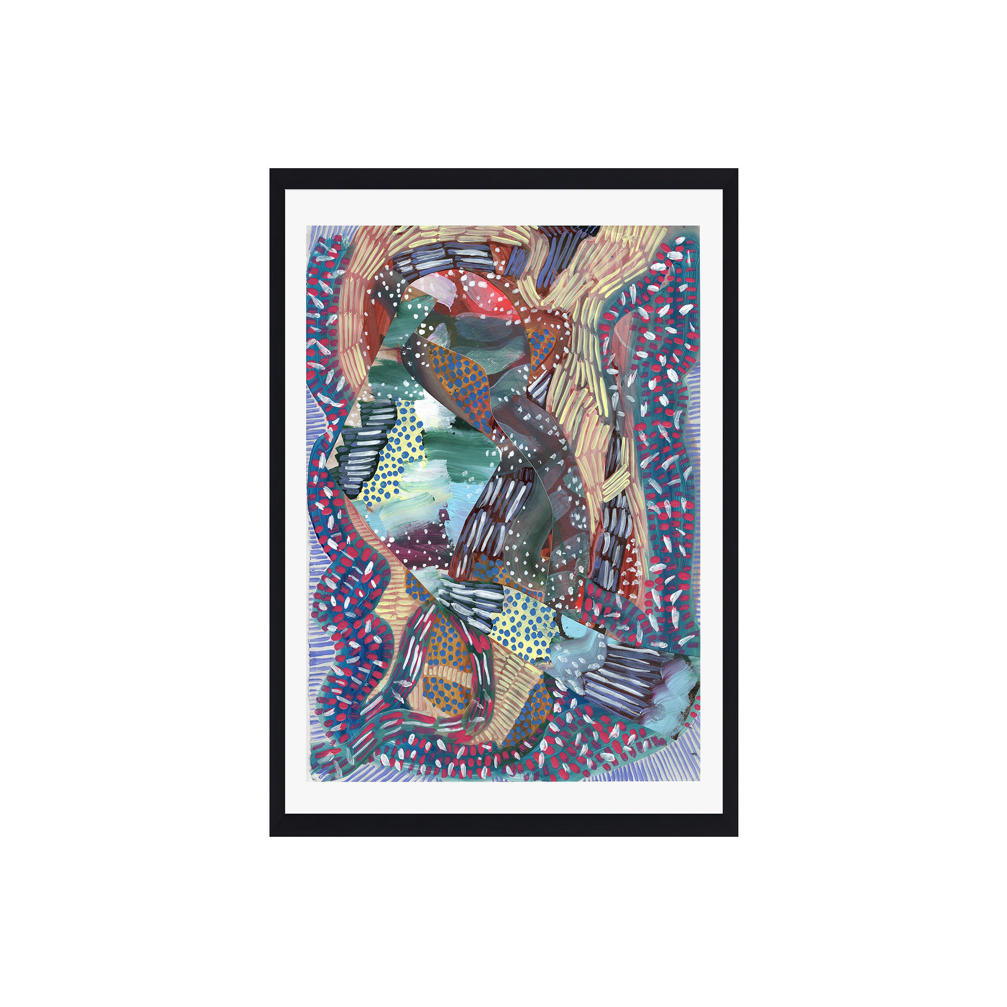 Baby Your Electric by K'era Morgan, 32" H x 24" W, White, Black Paper Single Picture Framed