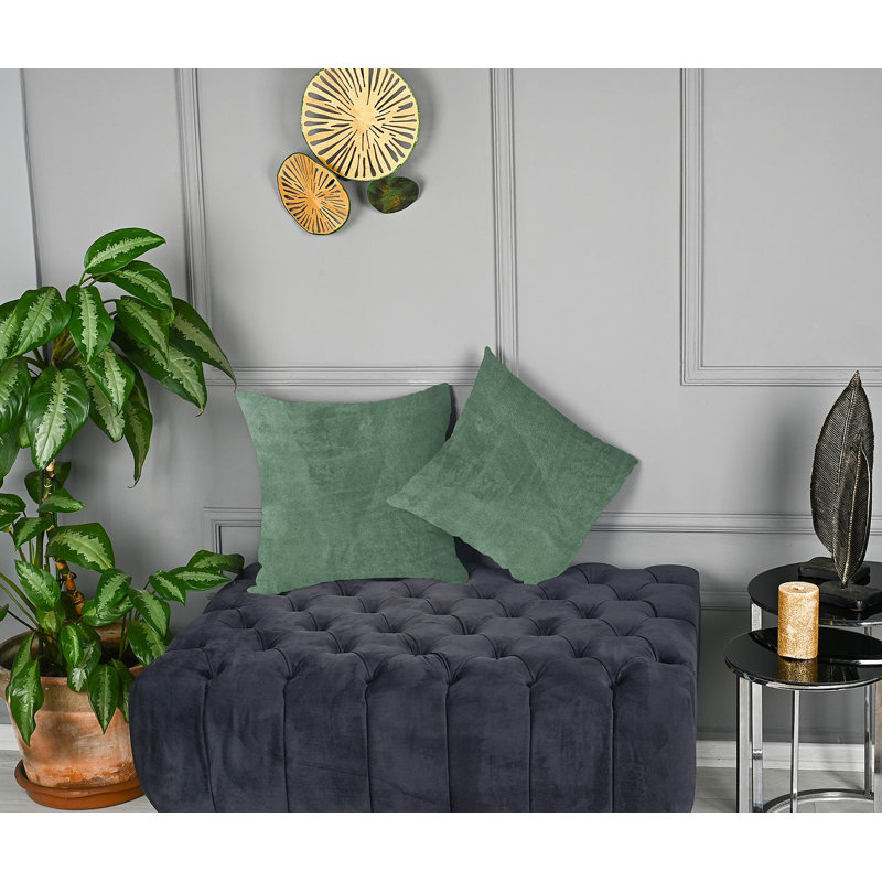 Matte Velvet Cushion Cover - 1 Pc, 41cm x 41cm, Xanadu