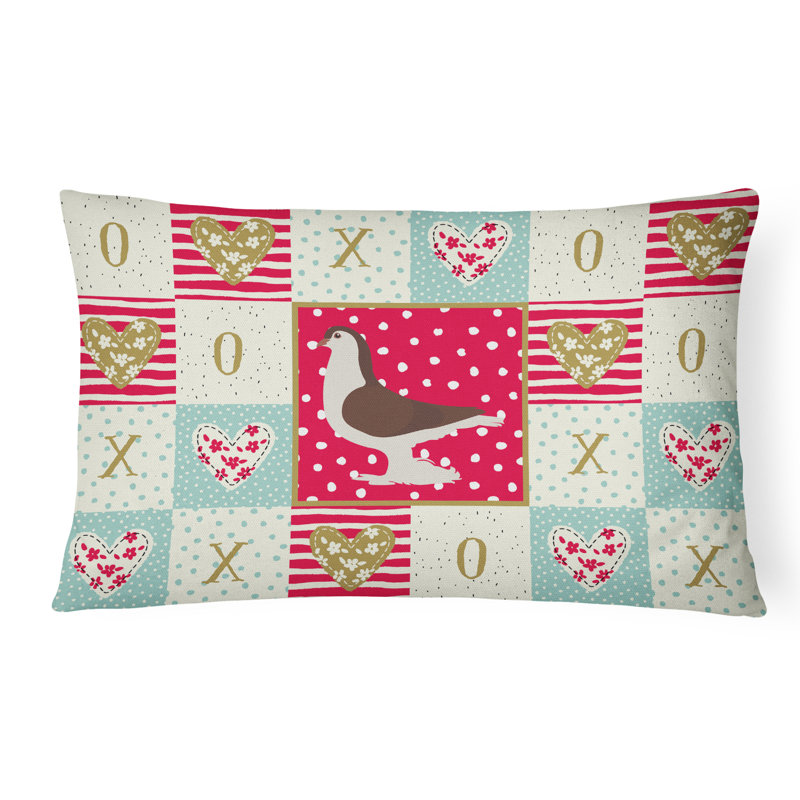  Coussin d'extérieur rectangulaire rembourré Pigeon Love