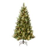 First Traditions'' 9 Ft. Charleston Pine Slim Tree With Clear Lights