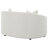 Sloped Arms Loveseat With Pillows