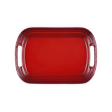 Le Creuset Stoneware Serving Platter, 14 In. - Cerise
